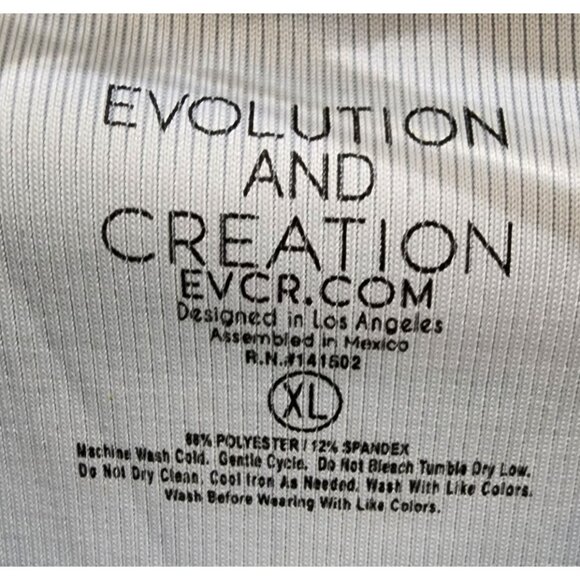 Evolution and Creation EVCR Womens Cropped Tank Top Tropical Palm Tree Print XL - Picture 4 of 6